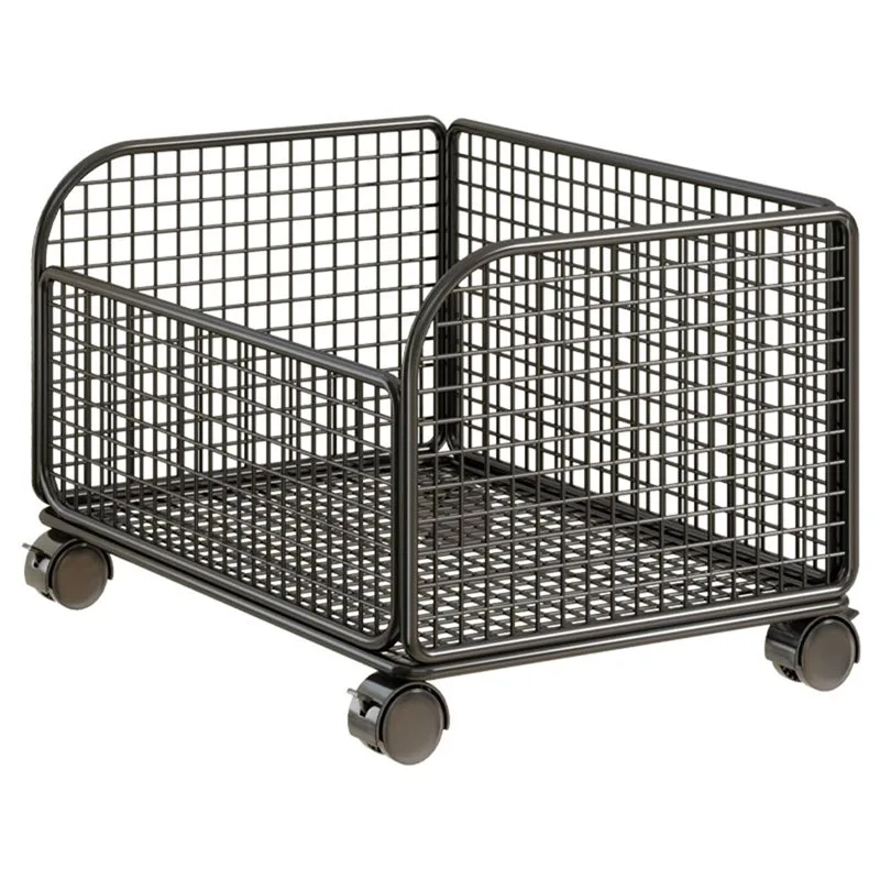 Rolling File Cart - AT43-Under Desk Mobile Mesh Rolling File