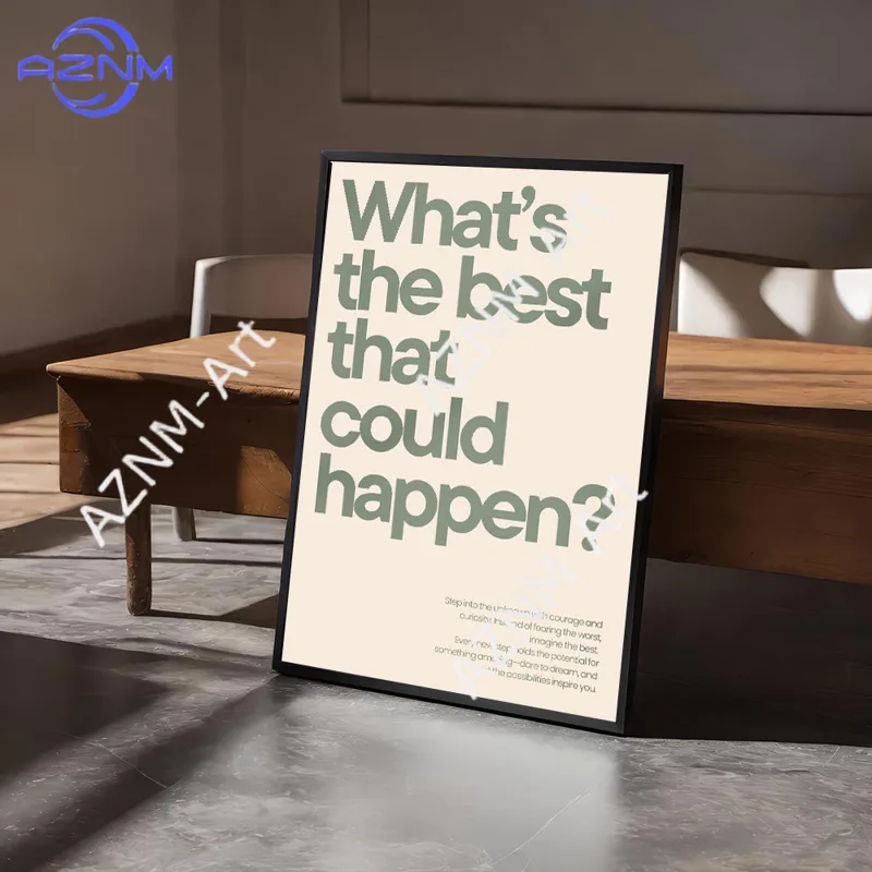 Home Office Room Inspiration - Minimalistische motiverende citaten inspirerende discipline kunstposter