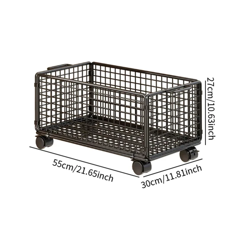 Rolling File Cart - Opbergwagen onder het bureau Mesh Rolling