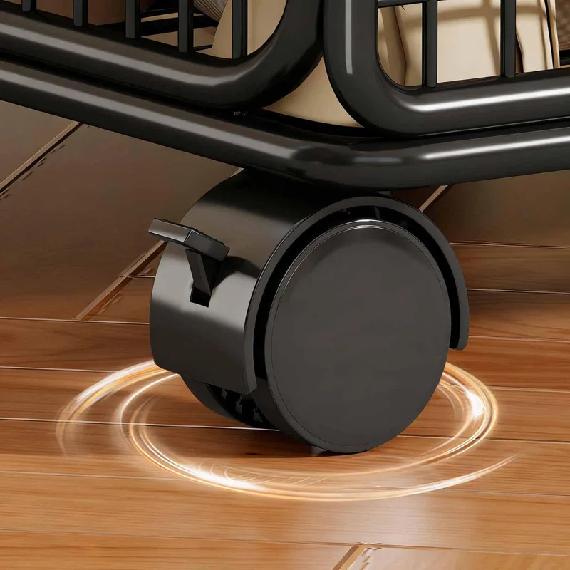 Rolling File Cart - Rolbare mapenkar, opbergruimte onder het bureau,
