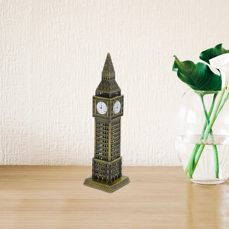 Home Office Of London - Miniatuur sculptuur in vintage metalen stijl,