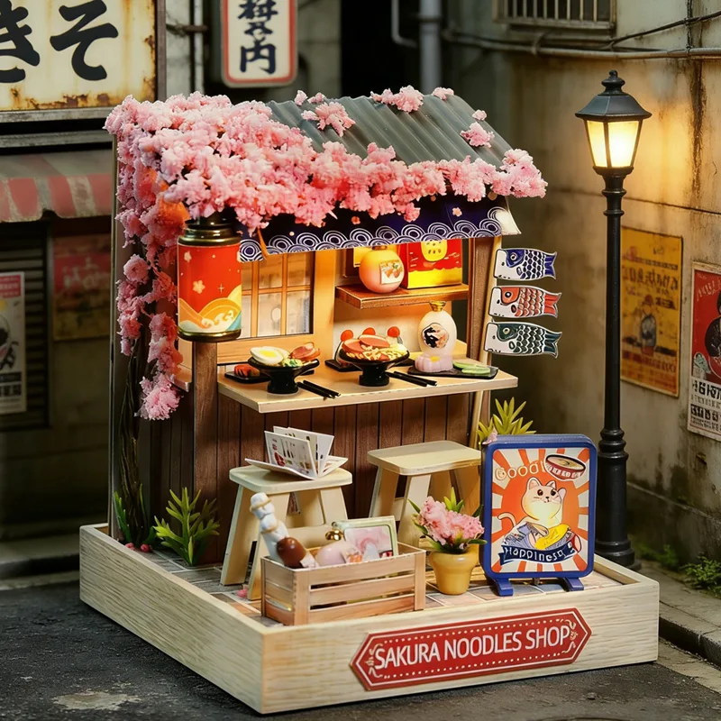 Home Office Building - Mini poppenhuiskit Sakura Street Cafe Noodle