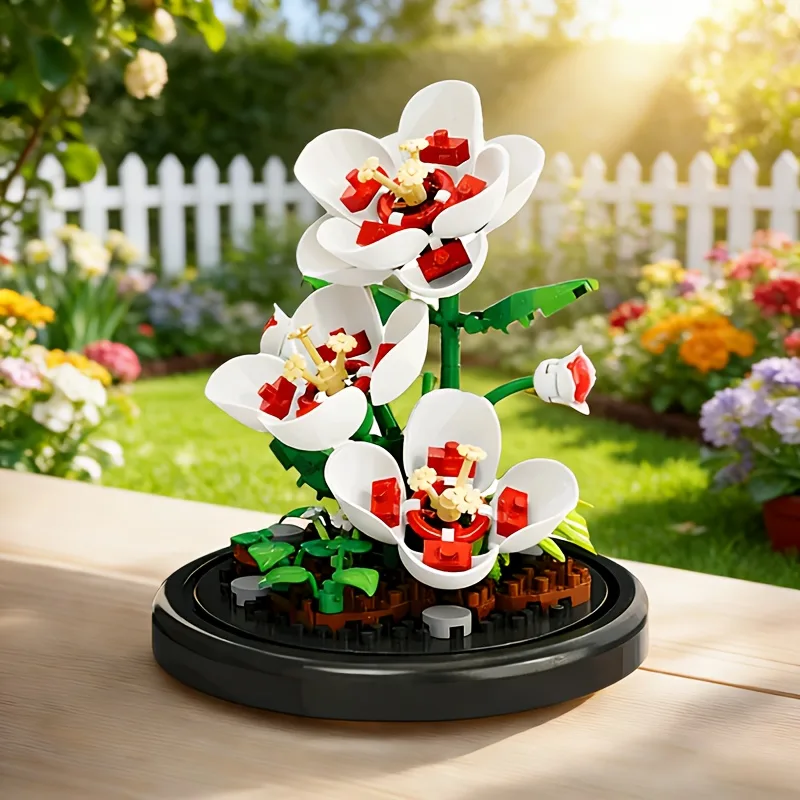 Home Office Building - Mini [Bloemnaam] Bonsai Bouwstenen, DIY Eeuwige