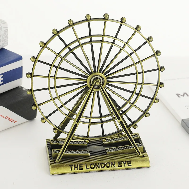Home Office Of London - Retro Zinklegering Reuzenrad Model Ornamenten London
