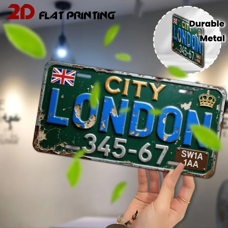 Home Office Of London - City London kentekenplaat tinnen bord -