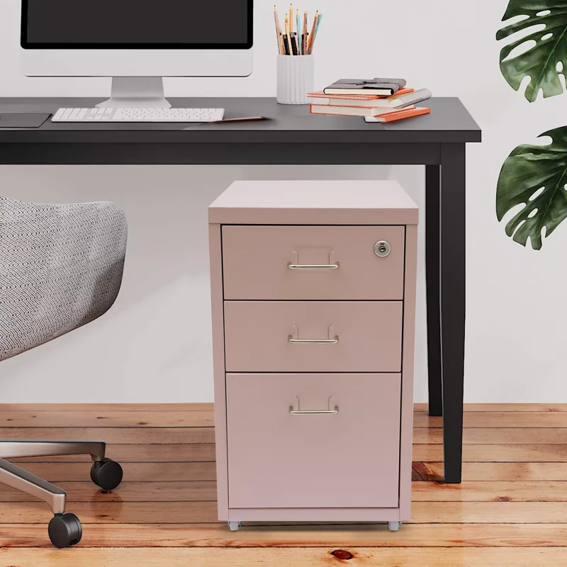3-laags rechthoekige stalen ve - Rolling File Cart recensie en prijs