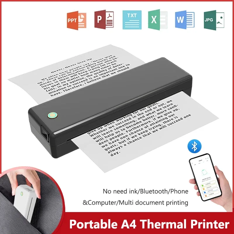 Draagbare A4 thermische printe - Home Office Questions recensie en prijs