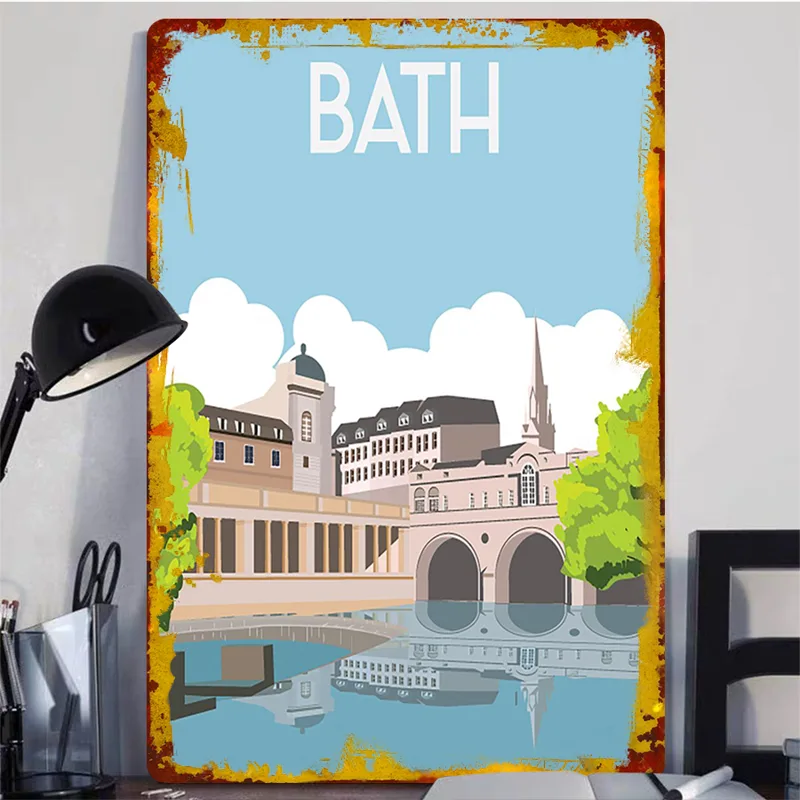 Bath Engeland Cityscape Metal  - Home Office England recensie en prijs