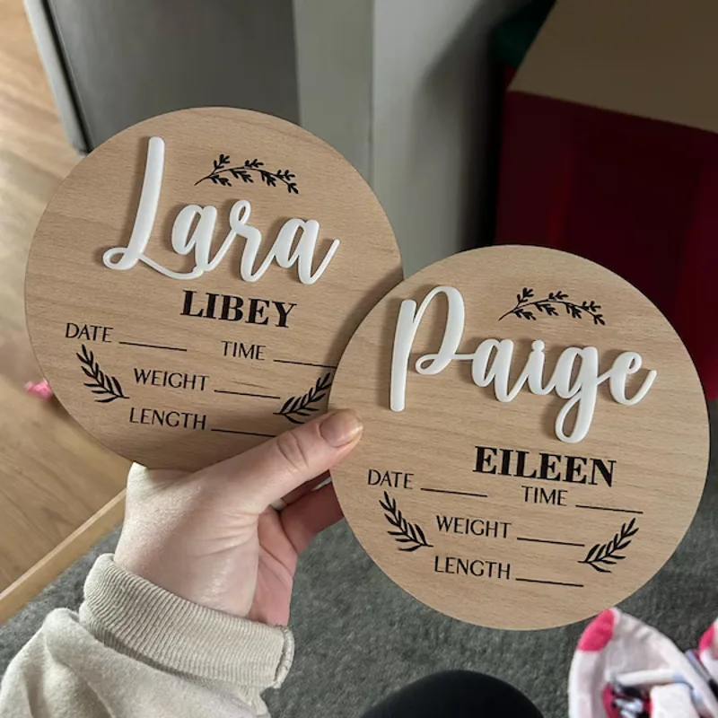 1Pc Aangepaste Baby Aankondigi - Home Office Decor recensie en prijs