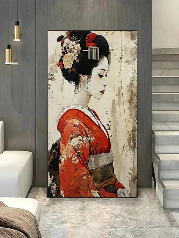 Elegante Kimono Geisha Canvas  - Home Office Room Inspiration recensie en prijs