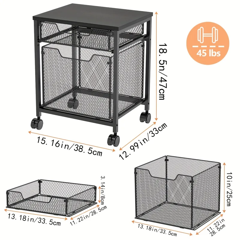 Rolbare archiefkastwagen, prin - Rolling File Cart recensie en prijs