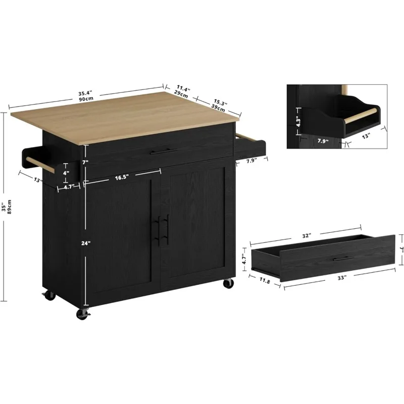 Verrijdbare keukeneilandwagen  - Rolling File Cart recensie en prijs