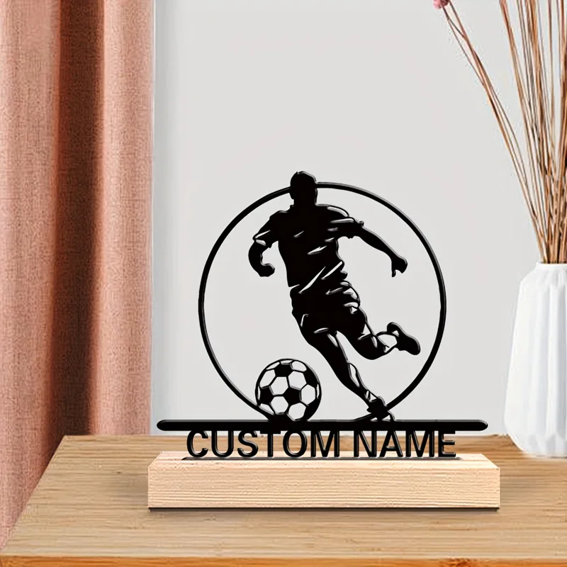 Aangepaste voetbalspeler metal - Home Office Decor recensie en prijs