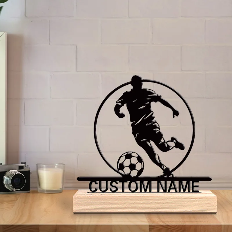 Aangepaste voetbalspeler metal - Home Office Decor recensie en prijs