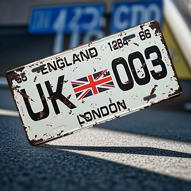 Vintage London UK nummerplaat  - Home Office Of London recensie en prijs