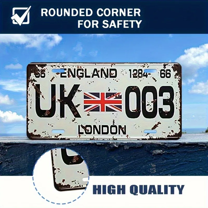 Vintage London UK nummerplaat  - Home Office Of London recensie en prijs