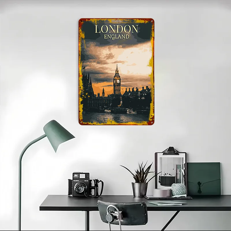 Vintage Londen blikken posters - Home Office Of London recensie en prijs