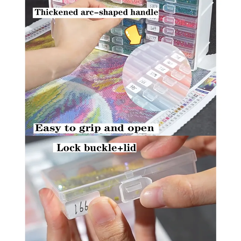 HOMFUN Diamantschilderij Lade  - Rolling File Cart recensie en prijs