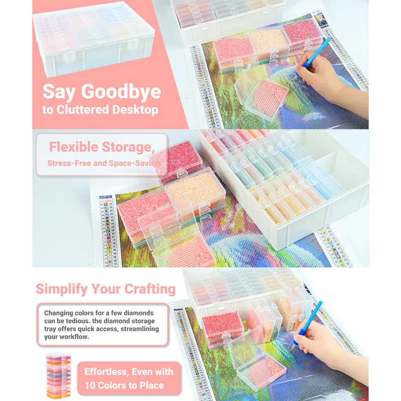 HOMFUN Diamantschilderij Lade  - Rolling File Cart recensie en prijs
