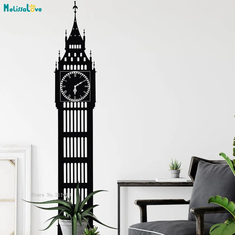 Klok Vorm Muursticker London A - Home Office England recensie en prijs
