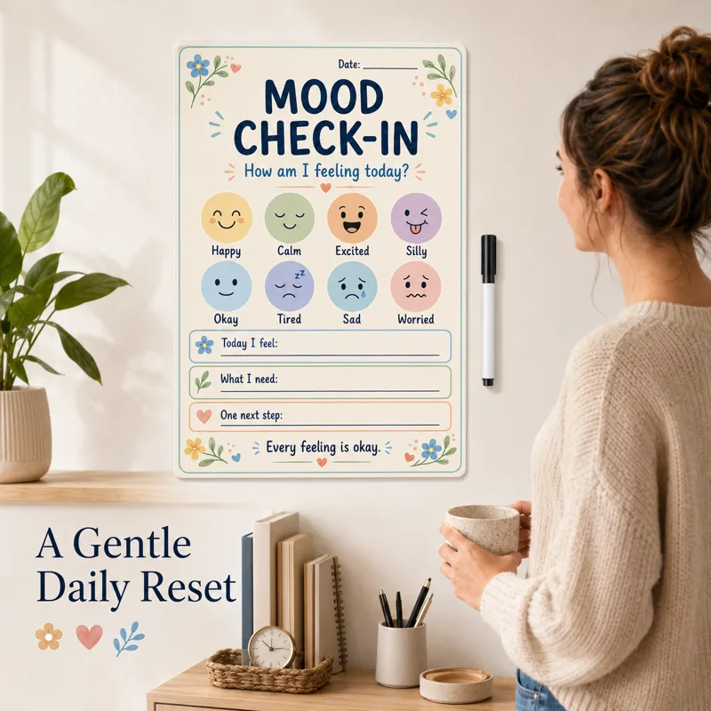 1 stuk droog uitwisbare stemmi - Home Office Mood Board recensie en prijs