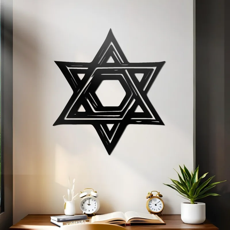 CIFBUY Davidster Metalen Wandd - Home Office Decor recensie en prijs