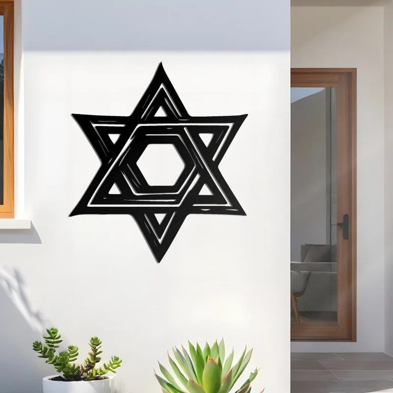 CIFBUY Davidster Metalen Wandd - Home Office Decor recensie en prijs