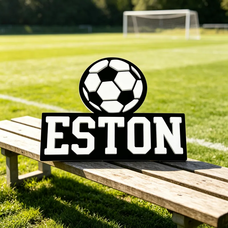 1Pc Custom Voetbalstijl Houten - Home Office Decor recensie en prijs
