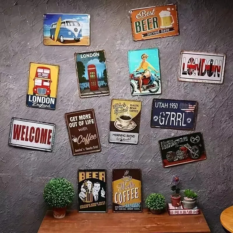 Retro metalen blikken bord: Al - Home Office Questions recensie en prijs