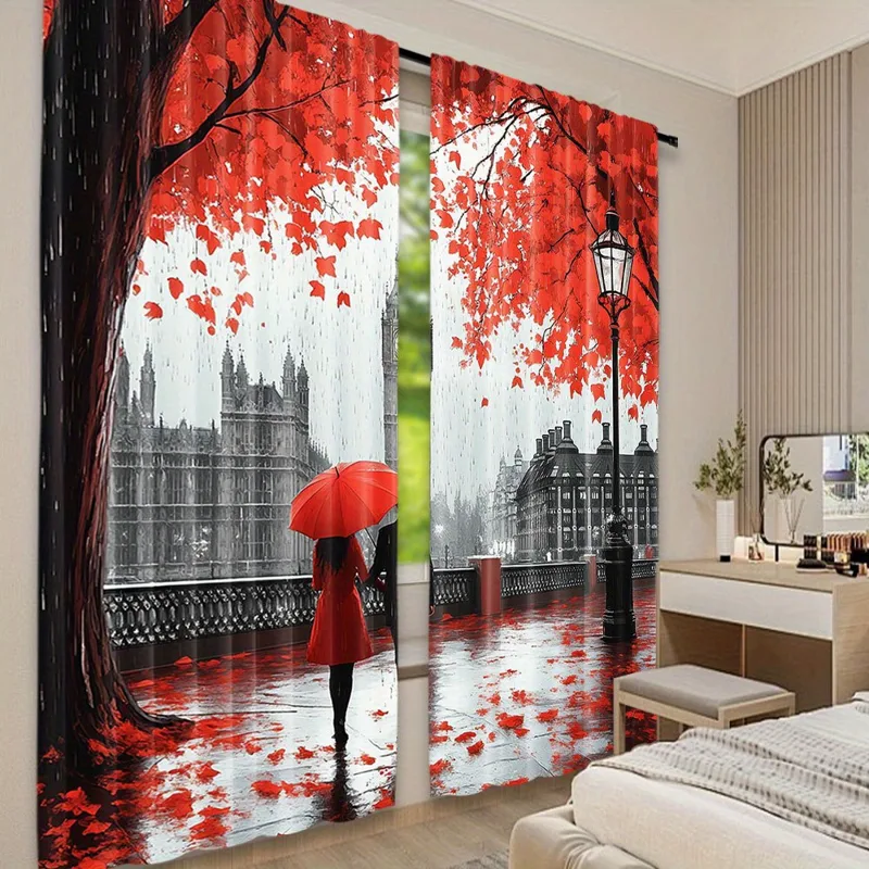 Romantische herfst rode blader - Home Office Of London recensie en prijs